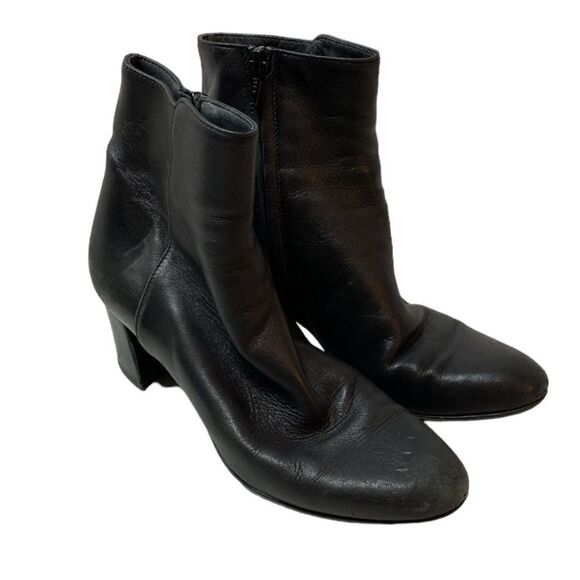 Attilio Guisti Leombruni Leather Ankle Boots Size 7 (37) - Picture 1 of 10